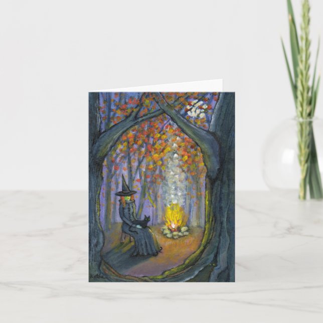 Cartão Quiet Evening by the Fire Note Card (Frente)