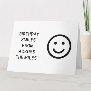 CARTÃO **QUILOS DE ANIVERSÁRIO ATRAVÉS DA PLACA MILES**