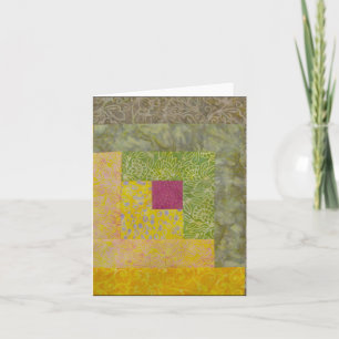 Cartão Quilt Block Note Card
