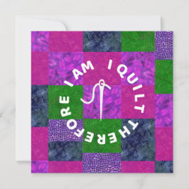 Cartão Quilter Mom Grandma quilting fabric patchwork 