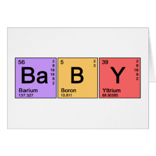 Cartão Química - Bebê