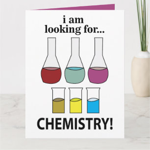 Cartão Química Divertida Estou Procurando Química