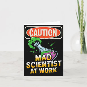 Cartão Química do Cientista Louco das Crianças no Hallowe