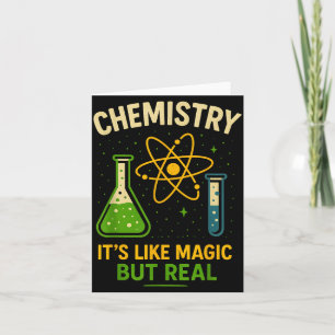 Cartão Química É Como Magia Professor de Ciências Diverti