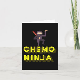 Cartão Quimio Ninja Crianças Cancer Mês de Consciência
