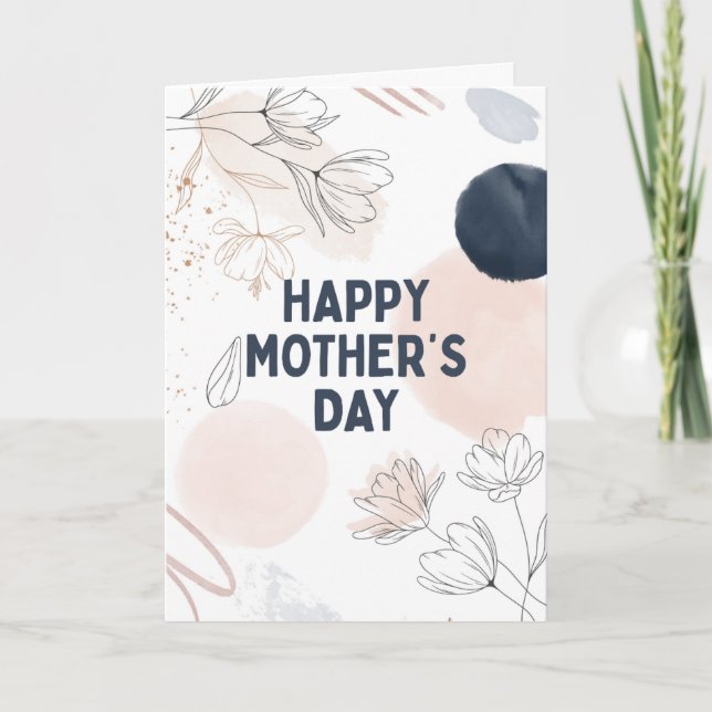 Cartão Quirky and fun Mothers Day Card (Frente)