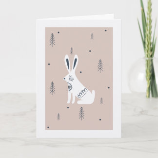 Cartão Quirky Hare Easter Card