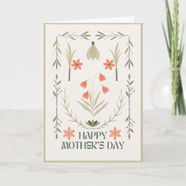 Cartão Quirky & Whimsical Happy Mother's Day