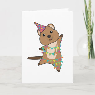 Cartão Quokka Deseja Feliz Aniversário Para Você Quokka