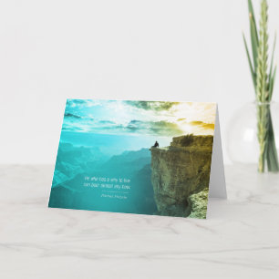 Cartão Quote Friedrich Nietzsche Nature Adventure Nature