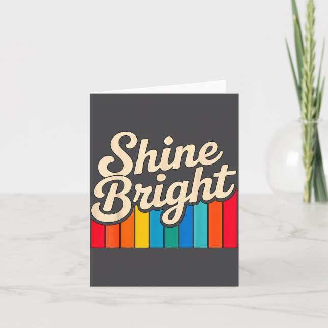 Cartão Quote Shine Positive Bright Smile (Frente)