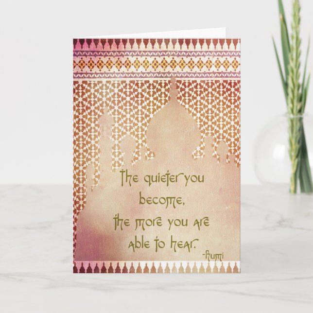 Cartão Quotes by Rumi (Greeting Card) (Frente)