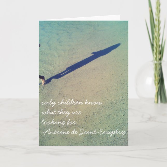 Cartão Quotes from The Little Prince/Le Petit Prince (Frente)