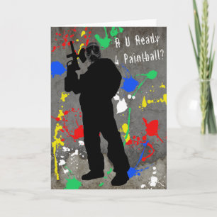 Cartão R U Ready 4 Paintball?