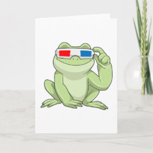 Cartão Rã com Óculos