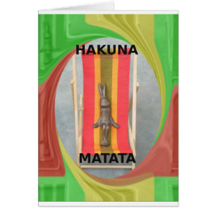 Cartão Rabbit Apenas Refrigerindo a hora de verão