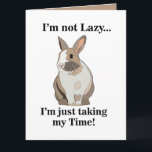 Cartão Rabbit Bunny Funny Birthday<br><div class="desc">Rabbit Bunny Funny Birthday Card original design de Nisha Prabhu. Celebre aquele dia especial com uma risada de coração usando nosso Cartão de Aniversário Coelho Engraçado! Perfeito para amigos, família, ou qualquer pessoa com excelente senso de humor, esta carta é com certeza para iluminar seu aniversário e deixar um sorriso...</div>