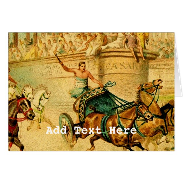 Cartão Raça de Chariot de Roma (Frente Horizontal)