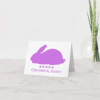Raça de coelhos Gigantes Continental em VAZIO roxo