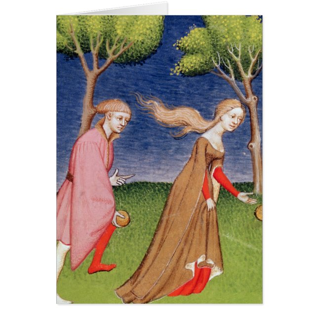 Cartão Raças de Melanion contra Atalanta (Frente)