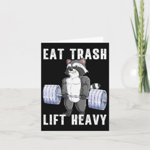 Cartão Raccoon Deadlevantelevador de Porte Lixo Giro F