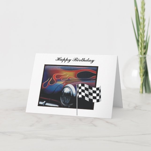 Cartão Race car (Frente)