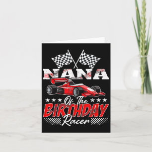 Cartão Race Car Nana Da Família Birthday Racer Racing