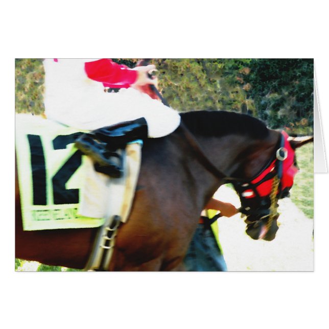 Cartão Race Horse (Frente Horizontal)