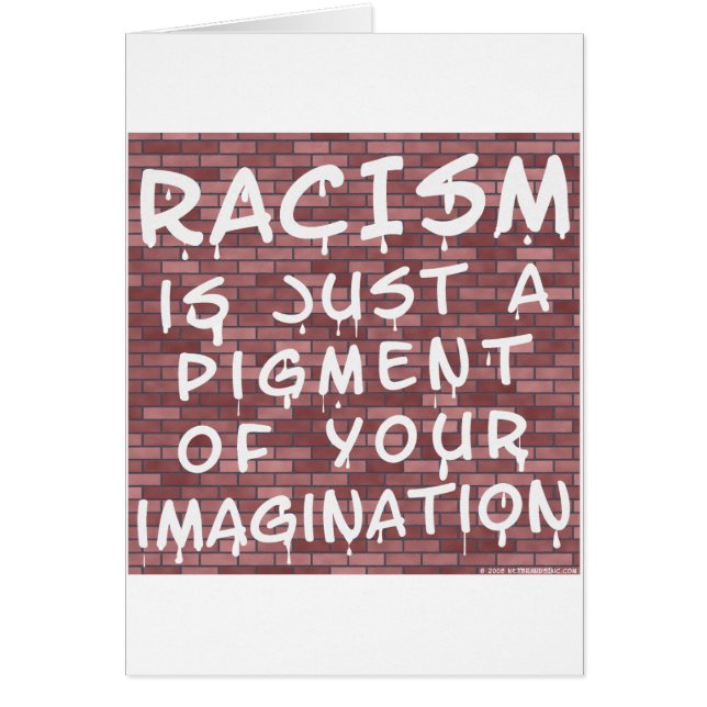Cartão Racismo - Grafite (Frente)