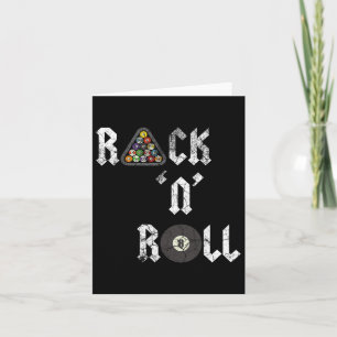 Cartão Rack N Roll Piscina Engraçada Billiards Cue Esport