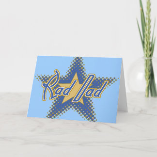 Cartão Rad Dad, Dad is Rad