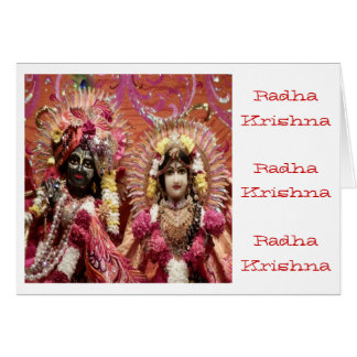 Cartão Radha KRISHNA para o amor, prosperidade da paz n