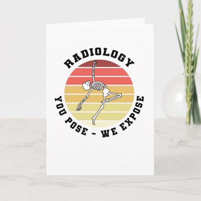Cartão Radiografia radiologista do técnico de saúde (Frente)