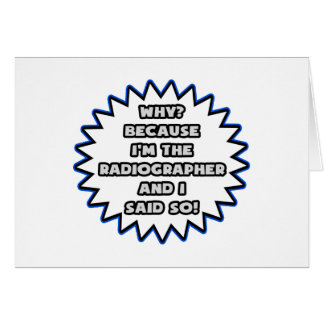 Cartão Radiógrafo .. Porque Eu Disse