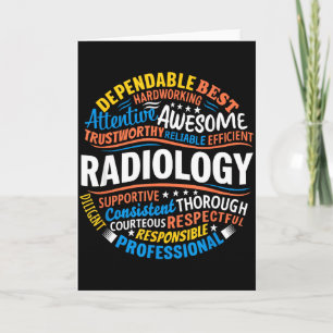 Cartão Radiologia divertida semana de técnicos de radiolo