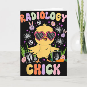 Cartão Radiologia do Dia de Páscoa Frango Rad Tech Radiol
