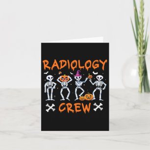 Cartão Radiologia do Halloween outono Rad Tech X ray Tec