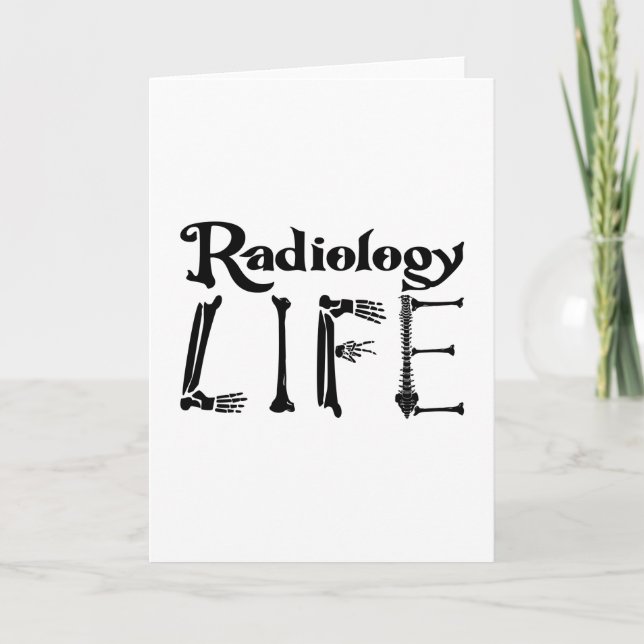 Cartão Radiologia Tecnologia Radiológica Tecnologia da Vi (Frente)