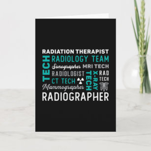 Cartão radiologia tecnológica radiológica