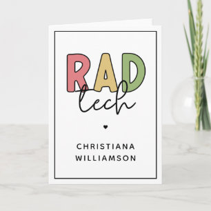 Cartão Radiologia Tecnológica Radiológica Personalizada R