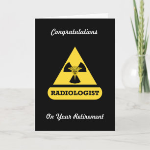 Cartão Radiologist Custom Retirement Card