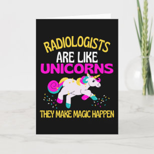 Cartão Radiologista Unicórn, Radiologista mágico do Unicó