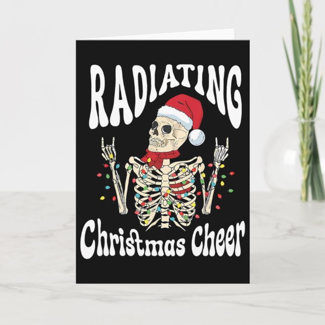 Cartão Radiology Radiating Christmas Cheer X-ray Rad Tech (Frente)