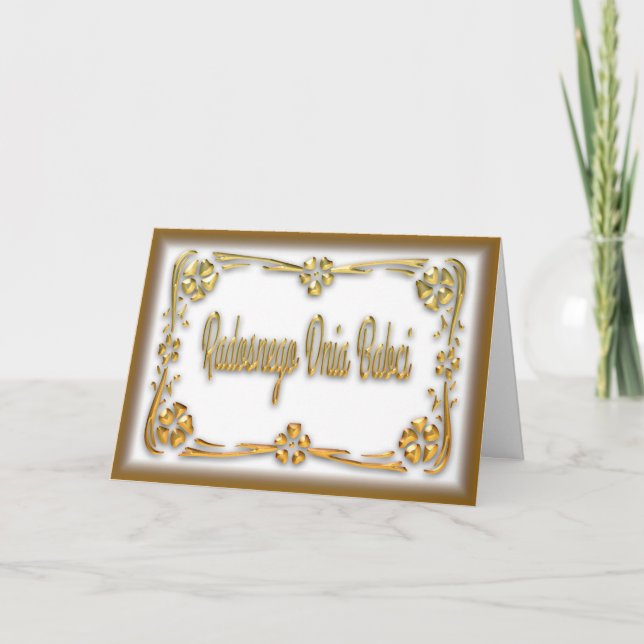 Cartão Radosnego Dnia Babci  - Mother's Day Card (Frente)