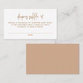 Cartão Raffle para Fralda de Bebê Terracotta Bohem