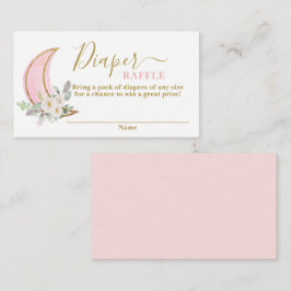 Cartão Raffle sobre a Fralda da Lua