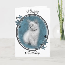Cartão Ragdoll birthday card