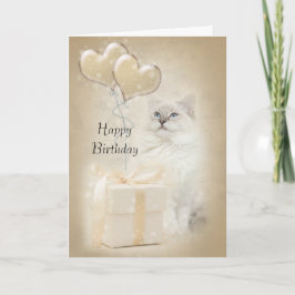 Cartão Ragdoll Birthday Card