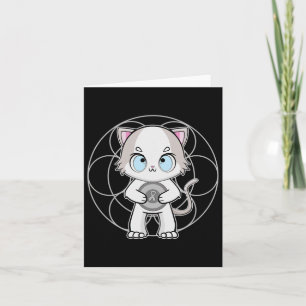 Cartão Ragdoll Cat Anime Kitten Conscientização da Dislex