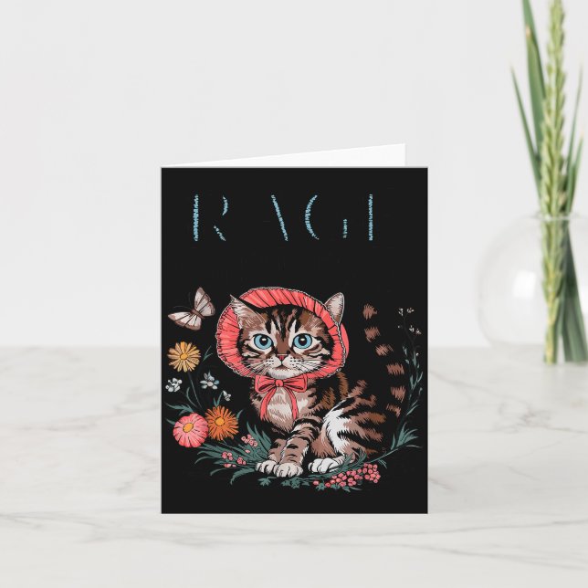 Cartão Rage Consumes Me Funny Cat Meme  (Frente)